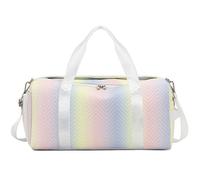 Sac de Sport Homme Sac Polochon De Voyage Pliable 17 Pouces avec Compartiment À Chaussures, Sac De Week-End Résistant À l'eau Dégradé Musculation, Outdoor, Workout(C)