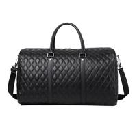 Sac de Sport Homme Sacs De Voyage À Vêtements pour Voyage, Grand Sac De Week-End Convertible en Cuir PU pour Femmes Musculation, Outdoor, Workout(B)