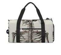 Sac de sport Hug Tree Paresseux pour homme et femme Sac de nuit avec compartiment à chaussures Sac d'entraînement, Squelette humaine., Taille unique, Art Déco