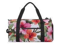 Sac de sport Hug Tree Paresseux pour homme et femme Sac de nuit avec compartiment à chaussures Sac d'entraînement, Imprimé floral hawaïen, Taille unique, Art Déco