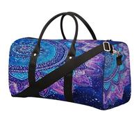 Sac de sport imperméable avec bandoulière Motif totem ethnique Mandala Violet