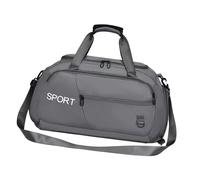 Sac de sport imperméable avec plusieurs compartiments, léger et durable pour entraînement physique et exercices d'axe, Gris, Consulte la descripción, Voir description
