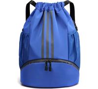Sac de sport imperméable et résistant pour les activités sportives avec poche pour bouteille d'eau - STRIPEBACK Bleu