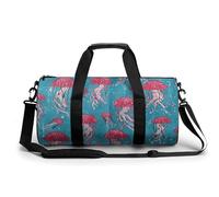 Sac de sport imperméable pour homme et femme - Motif étoile rouge et corde - Pour le sport et l'entraînement, Motif rouge, 17.7in/9in/9in