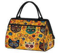 Sac de sport imperméable pour homme et femme Motif tête de mort en sucre