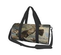 Sac de sport imprimé champs de lavande avec poche humide et compartiment à chaussures, sac de voyage pour homme et femme, Hunting Flying Wild, Taille unique, Sac de voyage