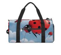 Sac de sport imprimé coccinelle et nuage - Sac de yoga - Petit sac de sport pour homme et femme - Style - Taille unique, Style :, Taille unique, Sac de sport