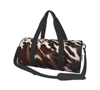 Sac de sport imprimé Cookies Food Chocolate Chip Biscuits Sac de sport avec poche humide et compartiment à chaussures, sac de voyage pour homme et femme, Cuir de vachette marron., Taille unique, Sac