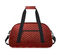 Sac de sport imprimé écailles de poisson pour femmes, hommes, enfants, filles, garçons, pour la nuit, le week-end, sac de voyage, sac de sport de 24 L, sac de sport sac fourre-tout pour pratique,