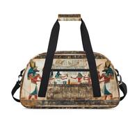 Sac de sport imprimé Égypte ancienne pour femmes, hommes, enfants, filles, garçons, pour la nuit, le week-end, sac de voyage, sac de sport de 24 L, sac de sport sac de sport sac fourre-tout de