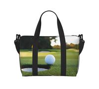 Sac de sport imprimé golf pour femme, sac de week-end, sac pour articles personnels, sac à bandoulière pour homme et femme, taille unique, Noir , Taille unique