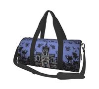 Sac de sport imprimé « I Love Alpacas » avec poche humide et compartiment à chaussures, sac de voyage pour homme et femme, Haunted Mansion, Taille unique, Sac de voyage