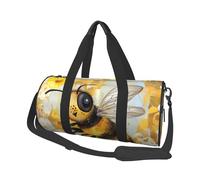Sac de sport imprimé île de Cuba avec poche humide et compartiment à chaussures, sac de voyage pour homme et femme, Art abeille miel, Taille unique, Sac de voyage