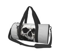 Sac de sport imprimé île de Cuba avec poche humide et compartiment à chaussures, sac de voyage pour homme et femme, Crâne d'horreur, Taille unique, Sac de voyage