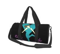 Sac de sport imprimé Merry Christmas Art avec poche humide et compartiment à chaussures, sac de voyage pour homme et femme, I Love Gymnastics, Taille unique, Sac de voyage