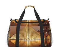 Sac de sport imprimé Musée du Louvre à Paris pour femme, sac de voyage pour homme, petit et moyen sac de week-end pour femme, sac de sport