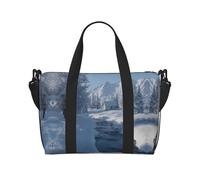 Sac de sport imprimé paysage enneigé pour femme, sac de w nd, sac pour articles personnels, sac à bandoulière pour homme et femme, taille unique