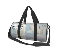 Sac de sport imprimé poisson avec poche humide et compartiment à chaussures, sac de voyage pour homme et femme, lama, Taille unique, Sac de voyage