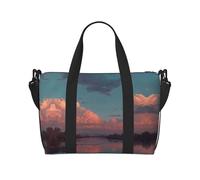 Sac de sport imprimé River and The Great Sky pour femme, sac de w nd, sac pour articles personnels, sac à bandoulière pour homme et femme, taille unique