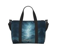 Sac de sport imprimé tempête pour femme, sac de nuit, sac pour articles personnels, sac à bandoulière pour homme et femme, taille unique