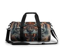 Sac de sport imprimé Tiger Opens Its Mouth Sac à dos de yoga avec poche séparée sèche et humide, style 45 cm/22,9 cm/22,9 cm, Style :, 17.7in/9in/9in