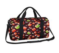 Sac de sport japonais à sushis pour le week-end du Japon - Sac fourre-tout décontracté pour le voyage et la gym - Pour enfants, filles, garçons, femmes et hommes
