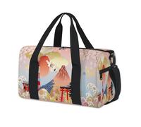 Sac de sport japonais imprimé Tokyo pour le week-end, sac fourre-tout, sac de sport décontracté pour enfants, filles, garçons, femmes, hommes