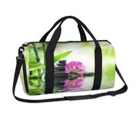 Sac de sport japonais Zen Stone - Motif fleurs japonaises - Sac de w nd décontracté - Sac fourre-tout de voyage - Bagage de gym pour enfants filles garçons femmes hommes