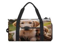 Sac de sport, joli sac de sport pour homme et femme, style moderne, motif chiot golden retriever, petit sac de sport pour homme et femme, style unique, moderne, Style :, Taille unique, Moderne