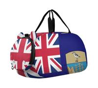 Sac de sport léger avec compartiment à chaussures Motif drapeau de la Géorgie du Sud et des îles Sandwich du Sud