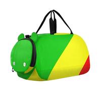 Sac de sport léger avec compartiment à chaussures pour la pratique scolaire, le sport, les voyages, Drapeau national de la République du Congo, one size, Moderne/ajusté