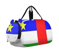 Sac de sport léger avec compartiment à chaussures pour la pratique scolaire, le sport, les voyages, Drapeau national de la République centrafricaine, one size, Moderne/ajusté