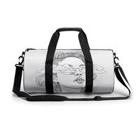 Sac de sport léger avec motif nuages et visages pour homme et femme, blanc, 45 cm/22,9 cm/22,9 cm, blanc, 17.7in/9in/9in