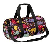 Sac de sport léger en forme d'éléphant mignon pour homme et femme (éléphant fleur), Éléphant, 17.6(L) x 9(W) x 9(H) inch