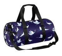 Sac de sport léger pour homme et femme Motif grue à couronnes Rouge, Grue couronnée rouge, 17.6(L) x 9(W) x 9(H) inch