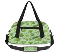 Sac de sport léger vert pour enfants filles et garçons, sac de sport léger pour enfants, petit sac de voyage, sac de danse, Légumes verts, 18.5L x 7.8W x 9.4H