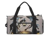 Sac de sport léger Witch And The Cauldron - Sac de sport fourre-tout léger pour homme et femme - Blanc - Taille unique, blanc, Taille unique
