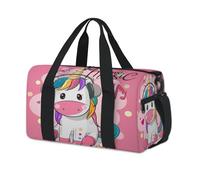 Sac de sport licorne avec inscription « Love Music » - Sac fourre-tout décontracté pour le voyage et la gym - Pour enfants, filles, garçons, femmes, hommes