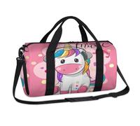 Sac de sport licorne avec inscription « Love Music » - Sac fourre-tout décontracté pour le week-end, le voyage, la gym, les enfants, les garçons, les femmes, les hommes