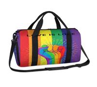Sac de sport Love Rainbow Gay Pride pour le week-end, sac de nuit, sac fourre-tout de voyage, sac de sport pour enfants, filles, garçons, femmes, hommes