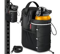 Sac de sport magnétique en bandoulière : bouteille d'eau magnétique avec 4 aimants puissants | Peut contenir une tasse de 1814,4 g, petite pochette pour fitness, voyage, sport