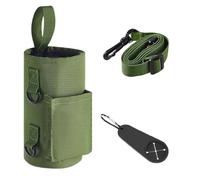 Sac de sport magnétique - support de voyage compact en nylon noir, support antidérapant, pochette pour bouteille portable, écharpe de rangement athlétique, compagnon d'entraînement multifonction | séa