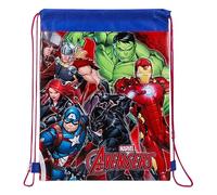 Sac de sport Marvel Avengers avec cordon de serrage pour enfants et garçons, multicolore, taille unique