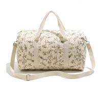 Sac de Sport matelassé, Sac de W nd matelassé à Motif Floral avec poignée et Sangle, Joli fourre-Tout avec Poche et Fermeture éclair pour Femmes, Voyage, hôpital, Couches, Salle Sport 18, 9 x 1