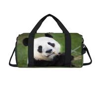 Sac de sport mignon avec compartiment à chaussures - Panda géant - Sac de voyage - Organiseur de bagages pour femmes, hommes, enfants, filles et garçons