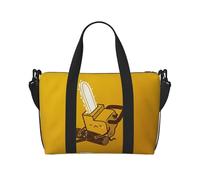 Sac de sport mignon avec impression de tronçonneuse pour femme, sac de week-end, sac pour articles personnels, sac à bandoulière pour homme et femme, taille unique, Noir , Taille unique