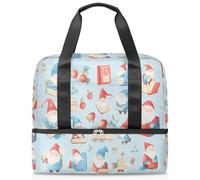 Sac de sport mignon avec nains de livre pour femmes, hommes, garçons et filles, 21 L, sac fourre-tout séparé pour voyage, gym, yoga, couleur, Big, Organiseur de sac