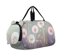 Sac de sport mignon Cupidon Carlin Love Girls Tote Bag Voyage Weekender Overnight Kids Duffle Bag Carry on Duffel Bag Boy, Pissenlits roses papillon, Classique