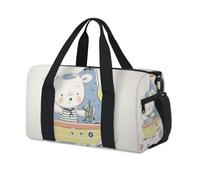 Sac de sport mignon ours marin sac de sport ours w nd sac fourre-tout fourre-tout décontracté voyage gym sac de sport pour enfants filles garçons femmes hommes