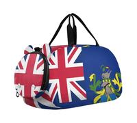 Sac de sport mignon pour enfants avec compartiment à chaussures léger pour le w nd, la danse de nuit, pour les voyages, le sport, le fitness et l'entraînement, Drapeau des îles Pitcairn, one size